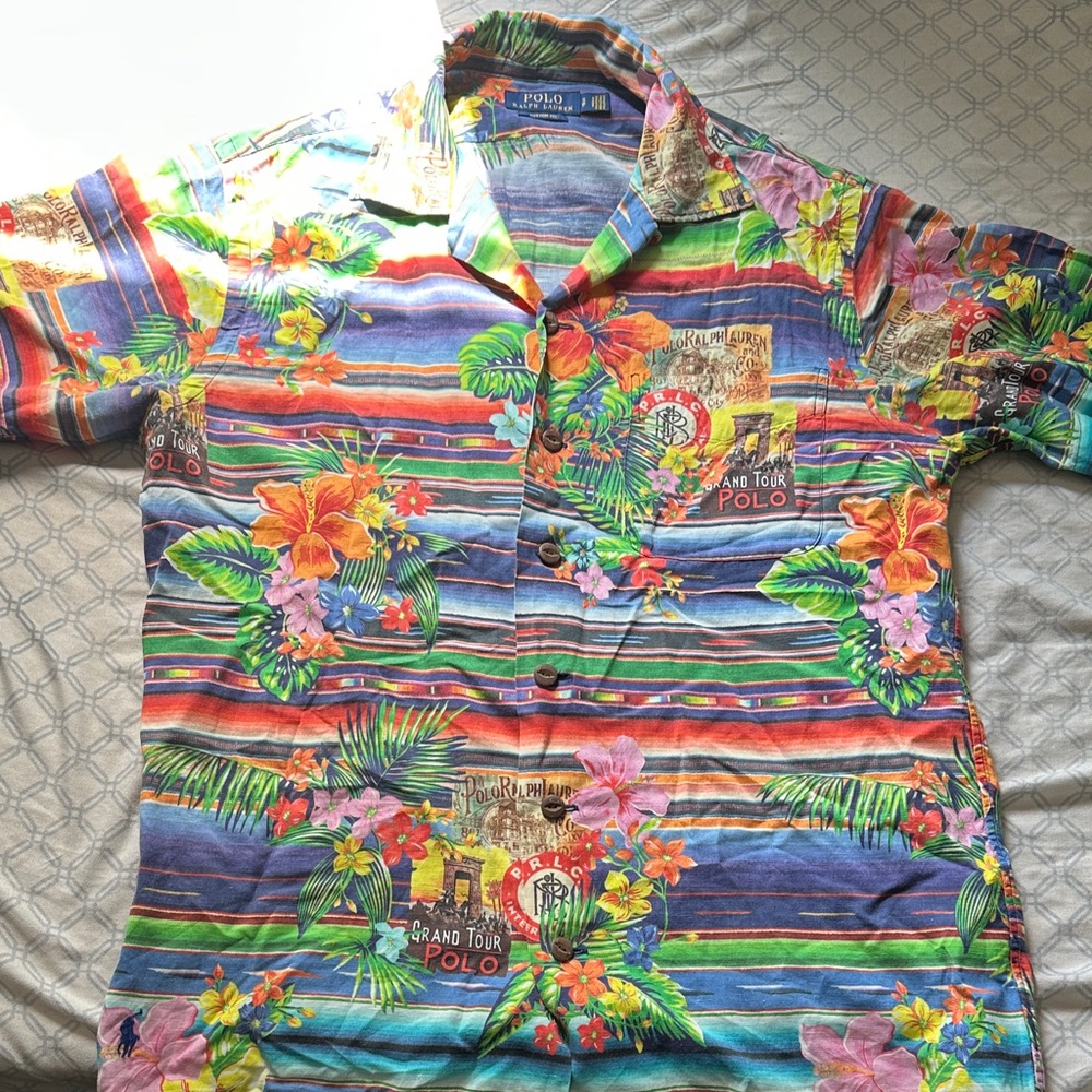 Polo by Ralph Lauren custom fit Multicolor Hawaiian Shirt for Men